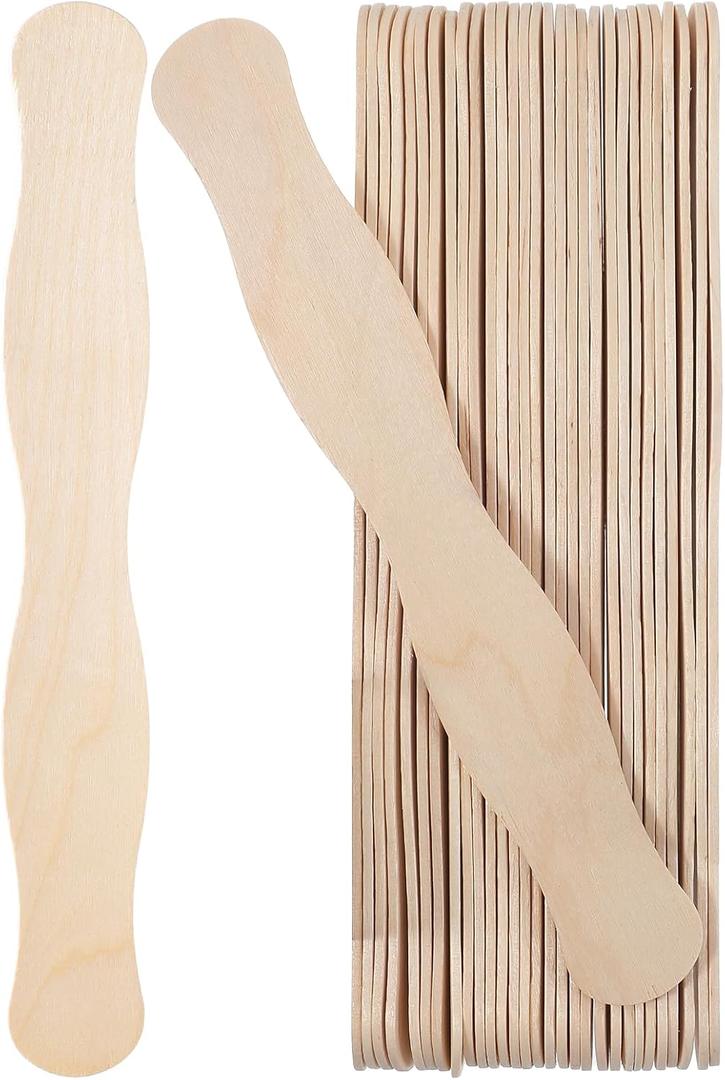 30PCS Wooden Sticks for Crafts 8 Inch Craft Sticks Jumbo Fan Handle