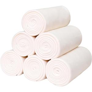 Fleece Throw Blankets Lightweight Warm Soft Cozy Pet-Friendly Bulk Fleece Throw Blanket Solid for Home Bed, SofaOffice,Gifts, Couch (Pack of 6-50 x 60 inch Beige)