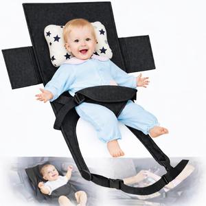 Infant Airplane Seat Extender Travel Bed | Baby on Lap Flight Bed | Foldable Soft Airplane Baby Travel Seat Extender on Lap with Neck Pillow | Fits Economy Seats