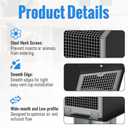 KERWINN 8-Inch Dryer Vent Cover Outside,Dryer Exhaust Vent with Removable Screen & Cushioned Non-Return Flap, Exterior Wall Mount Air Vent Cap for Dryer and House Exhaust(Black)