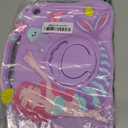 Boaretiu for Galaxy Tab A9 Plus Case - Cute Cartoon Mermaids Soft 3D Silicone for Samsung A9 Plus Tablet Case with Strap & Rotating Stand Girls Teens Tab A9+ 11 Inch Tablet Cover (Purple)