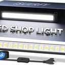 40W LED Shop Light 5400LM Brighter, Plug in Garage Light with On/Off Switch & 6.6FT Cord, 6000K Daylight White Workshop Bay Lighting for Garage Workbench Warehouse Factory Basement (1 Pack)