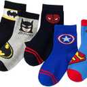 5 pairs Superhero children socks.The Avengers children socks,cotton socks,bed socks.SpiderMan,US Captain,Superman Socks (1-3T)