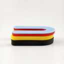 600PCS Plastic Shims,U Shims,Horseshoe Shims,Tile Plastic Shims,U Shaped Tile Spacers for Leveling,Blue 1/16, Red 1/8, Yellow 3/16, Black 1/4