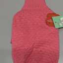 Kuoser Dog Sweater,Soft Small Dog Sweaters Thermal Cable Knit Puppy Sweater, Turtleneck Thick Christmas Pet Sweaters, Cold Weater Doggie Winter Clothes Dogs Outfit Girl Boy for Fall Xmas, Pink S