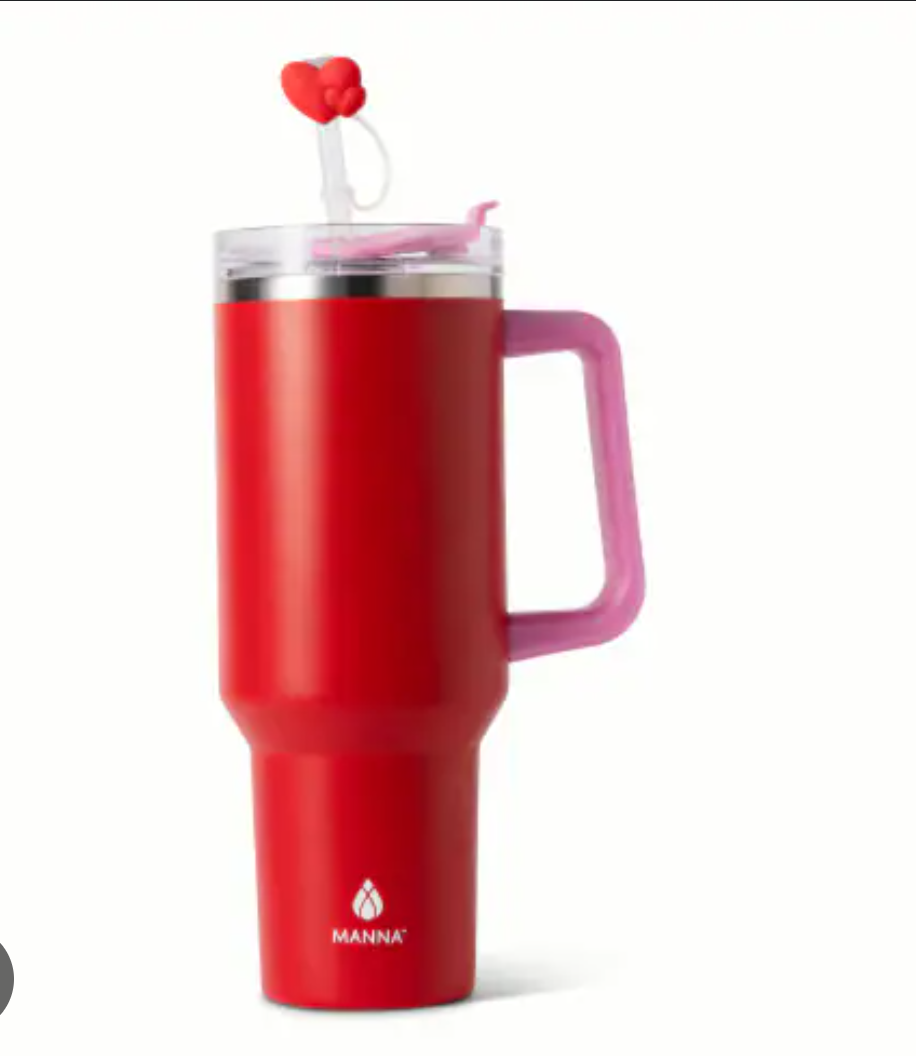 Manna Valentines™ Atlas Stainless Steel Tumbler - Red