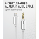 Acoustix Auxiliary Braided Audio Cable 6 ft