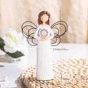 2 x SIGUEJOR Retirement Gifts Angel for Women, Celebratory Gifts for Retirement, Happy Retirement Gifts for Coworkers, Nurses, and Friends,Hand-Painted Figurines