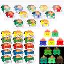 CroBlissful 60 Set Employee Appreciation Gifts Funny Dumpster Desk Accessories Response Team Glow Mini Resin Dumpster Ornament for Office Staff Coworkers Volunteer Teacher Nurse Graduation (Colorful)