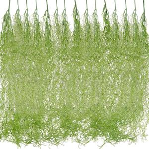 Cindeer 15 Pcs Spanish Moss Faux Hanging Moss Garland Fake Greenery Artificial Decor for Crafts(33 Inch,Green)