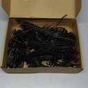 Shimeyao 100 Pack 2/4/6/8 Inch Gridwall Hooks Heavy Duty Black Display Hooks Gridaall Panels Accessory for Retail Craft Show Home Setup Custom Display