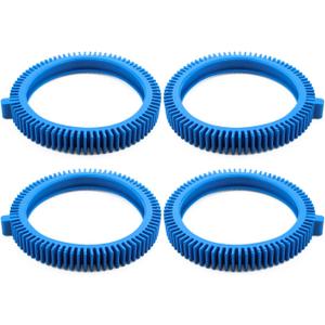 Funmit 896584000-143 Blue Front Tire Kit with Super Hump Replacement for Haywood Poolvergnuegen Select Pool Cleaners and Perfectly Compatible with Hayward Phoenix Cleaners (Pack of 4)