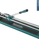 Seeutek Manual Tile Cutter, 14 inch Professional Porcelain Ceramic Tile Cutter, Double Rails Design Tile Cutter Tool, with Tungsten Carbide Cutting Wheel