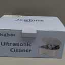 JeaTone Ultrasonic Jewelry Cleaner  46kHz Sonic Cleaner for Rings, Glasses, Retainers, Dentures, Watches & More, 304 Stainless Steel 20oz Tank (White)