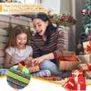 3 x Sensory Activity Ball,Sensory Activity Board 3D DIY Upgrade,Fidget Toy for Calming, Stress, Anxiety, ADHD & Autism,Kids 3+ & Adults,with 16 Strings (Green)