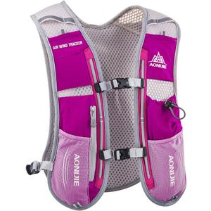 AONIJIE Hydration Vest Pack Backpack 5L Marathoner Running Race Hydration (Rose Red and No Water Bladder)