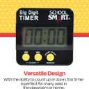 School Smart Up Count Down Digital Timer - 086452, Gray, 1 lb