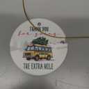 School Bus Driver Christmas Ornament 2025, Thank You Gift for Men, Ceramic Bus Driver Gift for Christmas Tree Decorations, Hanging Car Ornament, Pack Of 4