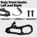 MITZONE Front Tow Hooks Right & Left with Bushing Compatible with 2019 2020 2021 2022 2023 2024 RAM 1500 Replace 68272944AB 68272945AB