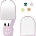 Pack of 2 10 pcs - Locker Accessories, Locker Decorations Including Mirrors, whiteboards, Magnets and organizing Supplies. Ideal for Back-to-School Essentials and The Office (10 Pcs - Purple)