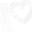 Heart Shaped Flower Bouquet Frame for Wedding Bouquets and Floral Arrangements