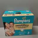 Pampers Swaddlers Diapers, Size 3 (13-26 lbs), 136 Count, Absorbent, Keeps Baby Dry and Comfortable, Skin Safe Disposable Baby Diaper 