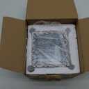 Vintage Silver Glass Jewelry Box, Jewelry Ring, Bracelet, Souvenir Metal Display Box, Transparent Storage Box.(4.6x4.6x3.2Inches)