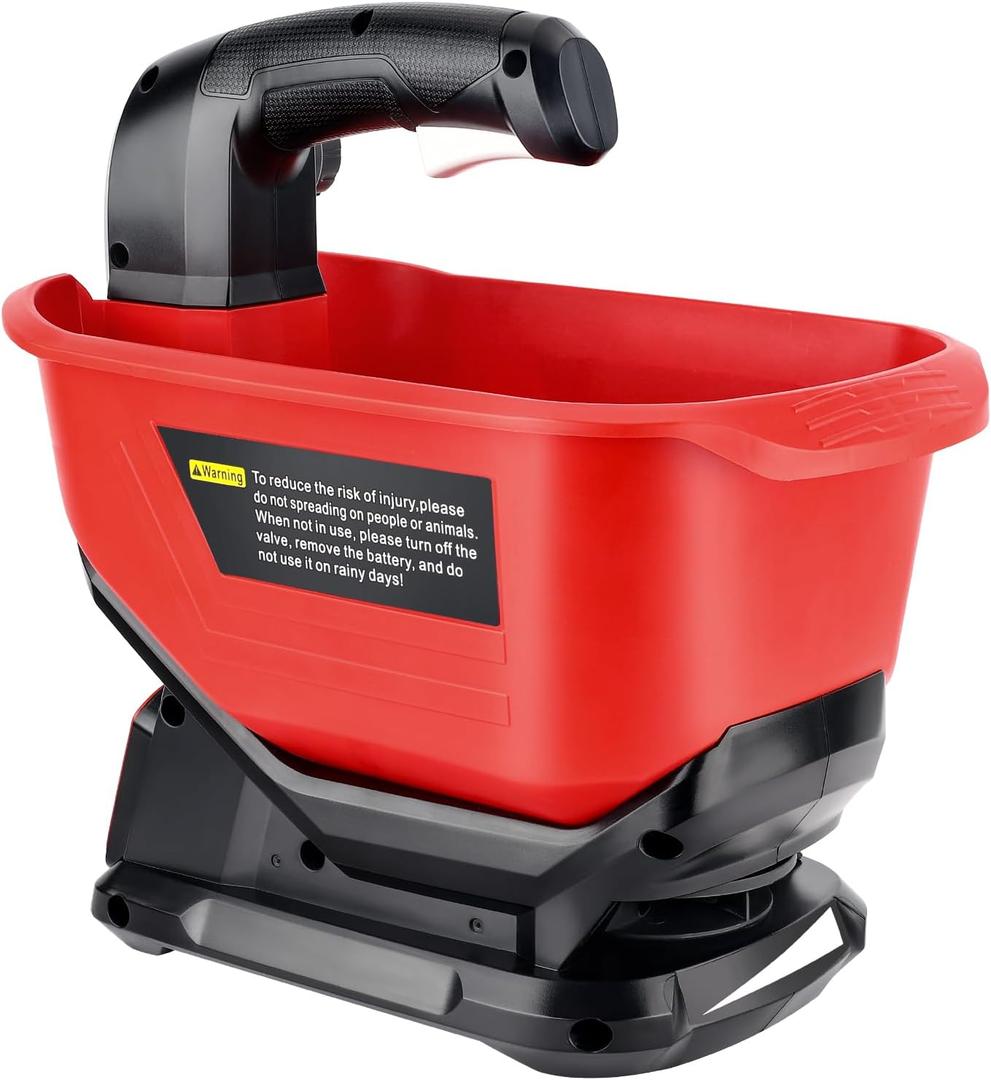 Salt Spreader for Milwaukee 18V Battery,Handheld Seed and Fertilizer Power Spreader. Year-Round Coverage for Grass Seeds, Rock Salt, ice melt SeasonsTool only