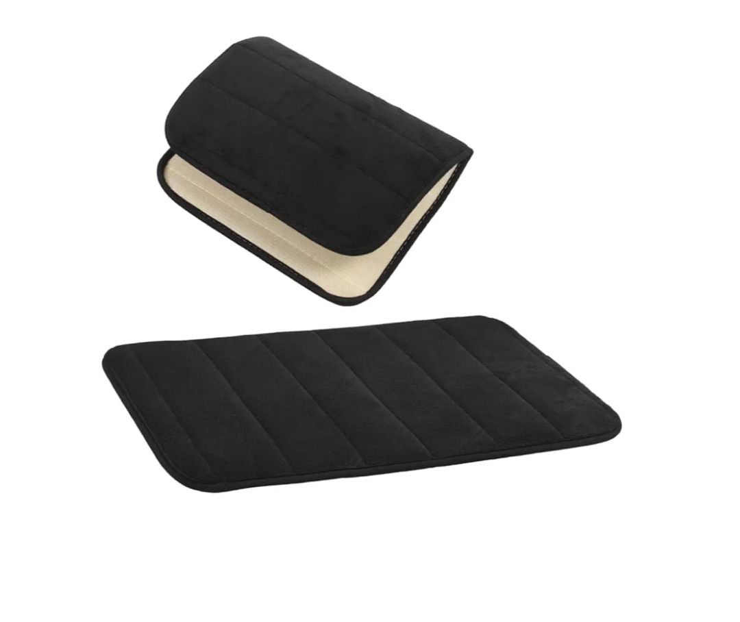 Door Door Mat Set 2 Pcs Front Back Door Mats Memory Foam Anti-Slip Rug