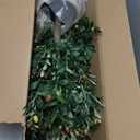 5 ft Artificial Olive Tree, Triple Ball Topiary Faux Plant with Moss & Pot, Outdoor Indoor Realistic Fake Shrubs Trees, Round Bushes Fake Shrubs Potted for Home Offices Porch Decor, Set of 1