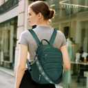 SYTRAH Small Backpack Purse for Women, Mini Backpack Vegan Leather with RFID Blocking & Tablet Pocket, Cute Shoulder Handbag for Travel, School & Work Green
