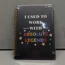I Used to Work with Absolute Legends Spiral Journal Notebook, Coworker Leaving Gifts, Funny Notebooks for Work Colleague, Farewell Office Supplies Gift for Coworkers Women Men, 5.5X8.3 Inch