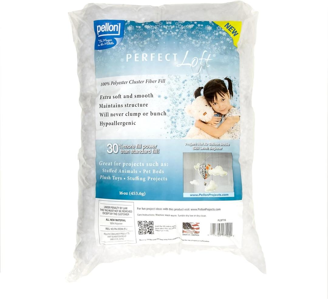Pellon Perfect Loft Cluster Fiber Fill 16 Ounce Package