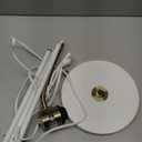 Adjustable Reading Floor Lamp,360Rotatable Shade,3CCT LED Bulb Include,White Gooseneck