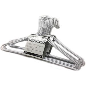 20 PC Vinyl Coated Heavy Duty Wire Cloth Hanger Plastic Coated Steel Coat Hanger Hook - White Color 16" (40.5Cm) Wide