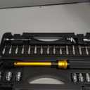 YIYEIE 1/4 Inch Drive Bike Torque Wrench, 1-25 Nm (10-222.5 in.lb), 27 PCS Click Bicycle Torque Wrench with Bit Sockets, 0.1 Nm Micro, 72-Tooth Ratchet, 3/8 Adapter, for MTB, E-Bike, Motorcycle