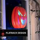 Haunted Hill Farm 1.8-Ft. LED Pumpkin Flatback Halloween Decoration