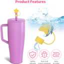 8Pcs Silicone Straw Cover Set for Brumate Era 40 Oz,12mm Straw Toppers for Brumate Tumbler,Pentagram Straws Covers Cap for Tumblers,Colorful Straws Covers Compatible with Brumate Era Accessories (regular)