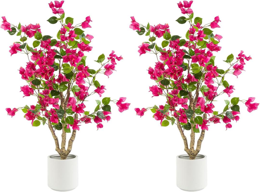 3ft 2-Pack Artificial Bougainvillea Trees