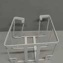 ORLESS Over The Door/Wall Mount Ironing Board Hanger, Laundry Room Iron and Ironing Caddy Board Storage Holder White