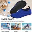 Water Shoes for Womens Mens Barefoot Aqua Yoga Socks for Pool Beach Surf Walking Water Park Boating Sports Water Shoes (7.5-8.5 Women/6-7 Men, Blue)