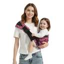 Baby Sling Carrier Newborn to Toddler, Adjustable Toddler Carrier Sling Baby Carrier Toddlers Sling Carriers Hip Carriers for 8-40lbs, Pink Leopard Print