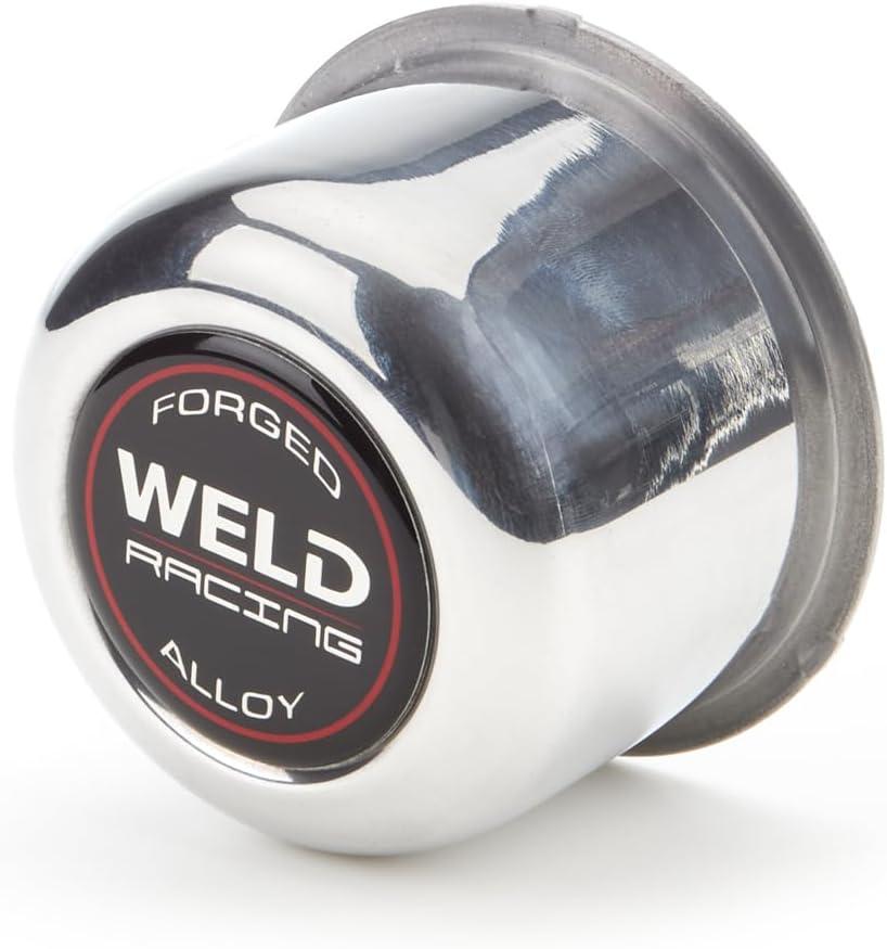 Weld Racing P605-5073 Polished 3.16" OD x 2.20" Tall Push Thru 5-Lug Replacement Right Center Cap