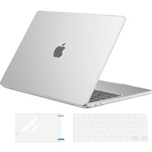 EooCoo Case Compatible with MacBook Pro 13 inch M2 2024 2023 2022-2016 Release M1 A2338 A2289 A2251 A2159 A1989 A1706 A1708 Protective Hard Case with Keyboard Cover, Screen Protector, Matte Clear