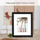 Hongkee 8x10 Picture Frame (4 Pack, Black) Made of Real Glass and Wooden Frame - Display Pictures 5x7 with Mat or 8x10 Without Mat, 8 by 10 Photo Frames TableTop Display and Wall Mounting
