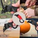 2 Pack Small Pocket Knife for Men,Gifts for father EDC Gadgets with 1.34inch Blade for Everyday Carry, Gifts for Men Dad Husband, Christmas Stocking Stuffers Gifts for Him and Her (Black&Red)