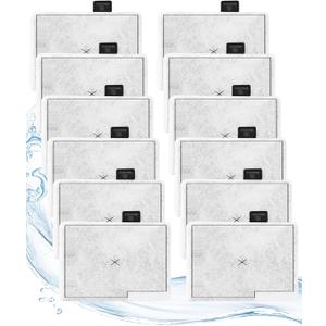 Small Filter Cartridges Compatible with Aqueon QuietFlow Power Filter Size 10 & E Internal Filter - Replacement Filter Cartridges & Small Fish Tank Filter for Small Fish Tanks, 12pcs