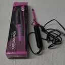 DAN Technology Small Ceramic Curling Wand with Adjustable Temperature for Tight Curls on Short & Long Hair (3/8 Inch, 10MM) (Pink)