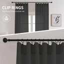 CUCRAF Grey Sheer Curtains 90 Inches Long 2 Panels Set, Semi Sheer Rod Pocket Window Treatment Voile Drapes for Living Room Bedroom(37''W x 90''L, Grey)