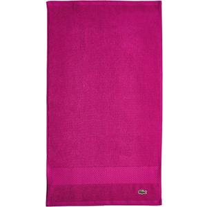 Lacoste Heritage Anti-Microbial Supima Cotton Hand Towel, Magenta, 16" x 30"  Absorbent & Quick Drying, Premium Super Soft Bath Towel, Bathroom Essential, Gift for All Occasions, Machine Washable